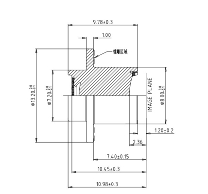 2MP/3MP 고화질 방수 적외선 줌 자동차 카메라 렌즈 F2.0 EFL4.59mm 안전 경보 시스템