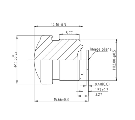 원활한 스플라이싱 AVM 판로마 렌즈 3MP F2.03mm 넓은 각 촬영, 정확한 지원