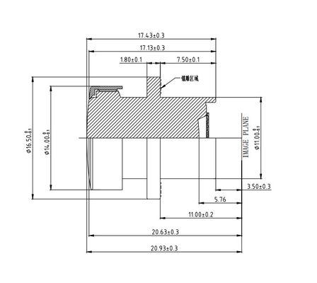 3MP EFL3.0mm F/NO2.0mm 자동차 카메라 렌즈,HD 넓은 개도, 디지털 비디오 레코더 카메라 렌즈
