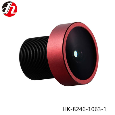 블랙/레드 F1.8 CS 장착 카메라 렌즈, M12x0.5 CS 장착 광각 렌즈 DVR- 디지털 비디오 레코드 렌즈