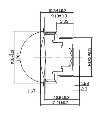 1/4&quot; F2.8 VGA 자동차 광각 렌즈 1.0mm 고화질 다 기능